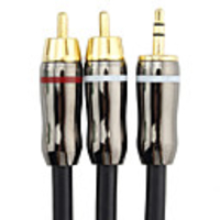 C-Kabel 3, 5 mm Stecker auf 2 x RCA Stecker Audio-Kabel (15M)