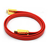 C-Kabel HDMI V1.4 Stecker auf Stecker Kabel Flach Typ Rot für 3D-HD-TV (1, 5 MB)
