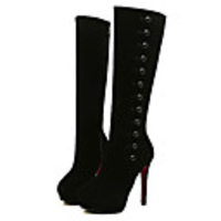 C-Show-Damenmode Buckle Side-Zip Knies Platform Stiletto Pumps