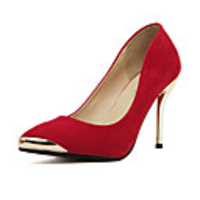 C-Show-Frauen elegante Metall spitze Toe Suede Stiletto Pumps