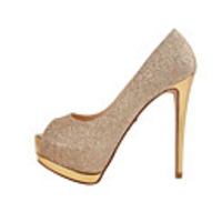 C-Show-Frauen eleganter Open Toe PU-Leder-Plattform Stiletto Pumps