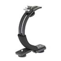 C-Wort Doppel Hot Shoe Flash-Haltewinkel-Halter (Black)