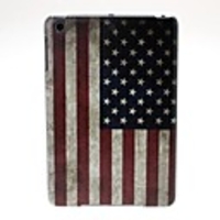 C0032 Retro USA-Flaggen-Muster Kunststoff-Gehäuse für iPad mini / mini 2