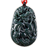 c1lint7785631 reine natürliche grüne Jade zertifiziert echte natürliche handgeschnitzte Vermögen und Wohlstand pi xiu Drachen tapfere Truppen Anhänger Halskette Amulett Lightinthebox
