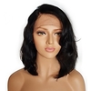 Cabello Natural Remy Unbearbeitet Echthaar Spitzenfront Perücke Bob Bubikopf Kurzer Bob Tiefes Teilen Stil Brasilianisches Haar Wellen Natürlich Perücke 130% Haardichte mit Babyhaar Natürlicher Lightinthebox