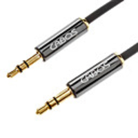 CABOS AUX 3, 5-mm-Stecker auf Stecker AV-Kabel Black (5M)
