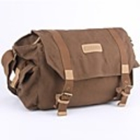 CADEN Camera Bag Anti-Diebstahl-wasserdichte Segeltuch One-Shoulder-Bag für Sony Nikon Canon 60D - Dark Coffee