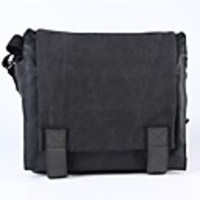 CADEN Camera Bag Anti-Diebstahl-wasserdichte Segeltuch-Schulter Reisetasche für Canon Nikon Sony EOS 60D 7D 1100D - Sooty Schwarz