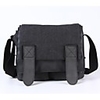CADEN wasserdichte Segeltuch-Schulter-Kamera-Tasche für Nikon Canon EOS 600D 60D 550D 500D 1100D 7D - Sooty Schwarz