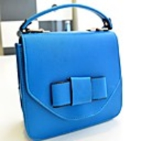 Caelyn Damen Basic Bowknot Solid Color Blau Trage