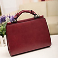 Caelyn Damen Basic Solid Color Black Wine Tote