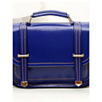 Caelyn Damen Blue Weinlese-Motorrad-Einkaufstasche