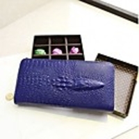 Caelyn Frauen Alligator-Haut-Muster Lange Geldbörse