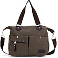 Caelyn Frauen Army Green Leinwand 37 13 32 Crossbody Messenger-Handtasche