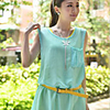 Caelyn Frauen Chiffon-Two-Piece Light Blue Shirt