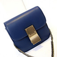 Caelyn Frauen Clip sperren Solid Color Mini-Umhängetasche