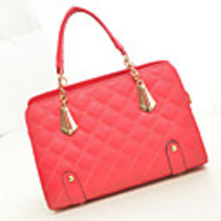 Caelyn Frauen Einfache Fuchsia Raute Pattern-Chain-Tote