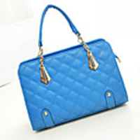 Caelyn Frauen Einfache Royal Blue Raute Pattern-Chain-Tote