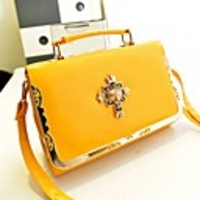 Caelyn Frauen elegante Metall Dekoration Tragbare Gelb Trage