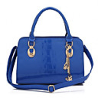 Caelyn Frauen eleganter Alligatorhaut Muster Fest Farbe Blau Trage