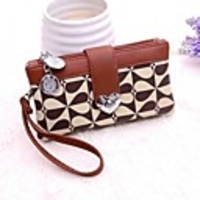 Caelyn Frauen eleganter Brown Patterned mit Herz-Clutch