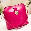 Caelyn Frauen Kontrast Color Basic Metallschnalle Fuchsia Umhängetasche