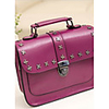 Caelyn Frauen Kreuz Rivet Solid Color Lila Schultertasche