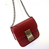 Caelyn Frauen Mini Clip sperren Solid Color Red Shoulder Bag