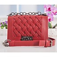 Caelyn Frauen Red Knit Portable Umhängetasche