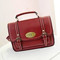 Caelyn Frauen Red Metal Buckle Lässige Kleine Trage