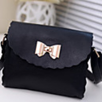 Caelyn Frauen schwarz bowknot Schultertasche (7 18 15)