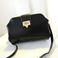 Caelyn Frauen schwarz Nette Metallschnalle Tragbare Tote