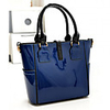 Caelyn Frauen Vintage-Patent Leather Solid Color Tote
