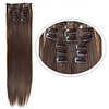 Clip in Extensions Kunsthaar 6St. 16Clips schwarz/blond /hightlight Lightinthebox