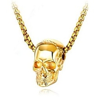 Damen Herren Anhänger Halskette Geometrisch Totenkopf Modisch Titanstahl Silber Gold Schwarz 50 cm Modische Halsketten Schmuck 1 Stück Für Geschenk Alltag Lightinthebox