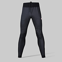 Damen Herren Fahrradhosen Winter Vlies Fahhrad Strumpfhosen / Lange Radhose Gepolsterte Shorts / Gämse Hosen Windundurchlässig Fleece-Futter Atmungsaktiv Sport Volltonfarbe Schwarz Bergradfahren Lightinthebox