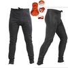 Damen Herren Fahrradhosen Winter Vlies Polyester Fahhrad Hosen / Regenhose Unten Fleece-Futter 3D-Pad warm halten Sport Volltonfarbe Schwarz Bergradfahren Straßenradfahren Bekleidung Semi-Form Fit Lightinthebox