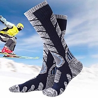 Damen Herren Sportsocken Wandersocken Laufsport Socken Yoga Campen und Wandern Skifahren warm halten Schnelles Trocknung Atmungsaktiv Chinlon Baumwolle Skikleidung / Winter / Patchwork Lightinthebox