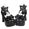 Damen Schuhe Gothik Lolita Classic Lolita Stöckelschuh Schuhe Schleife 9.5 cm PU - Leder / Polyurethan Leder Halloweenkostüm
