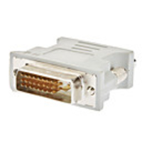 DVI 24 1 Stecker auf VGA Buchse Adapter; weiß