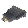 DVI 24 5 Frau HDMI zum männlichen Gold-Konverter-Adapter (Schwarz)