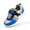 dw Frühjahr neue Kinder gleiten atmungsaktives Mesh-Turnschuhe Laufschuhe (grau und blau)