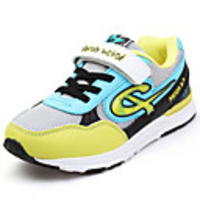 dw Frühjahr neue Kinderatmungsaktives Mesh-Slip Turnschuhe Laufschuhe (gelb)