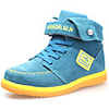 dw Kinder Samt High-Top Sneaker Mode warme Schnee Knöchel Jungen Stiefel (blau)