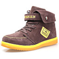 dw Kinder Samt High-Top Sneaker Mode warme Schnee Knöchel Jungen Stiefel (braun)