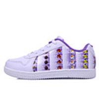 dw ältere Kinder weichen lässig Bord Schuhe (weiß und lila)