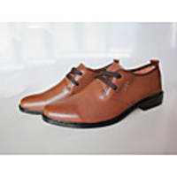 Dwzmn Herren All-Matched-bequeme beiläufige lederne Schuhe (Braun)