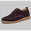 Dwzmn Herrenmode Bequeme Freizeitschuhe (Brown)
