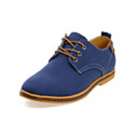 Dwzmn Männer Casual Komfortable Schuhe (Blau)