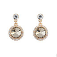 DZL Damenmode Schlenker Perle Ohrstecker